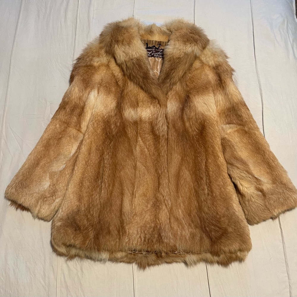 Red Fox Fur Coat Size S